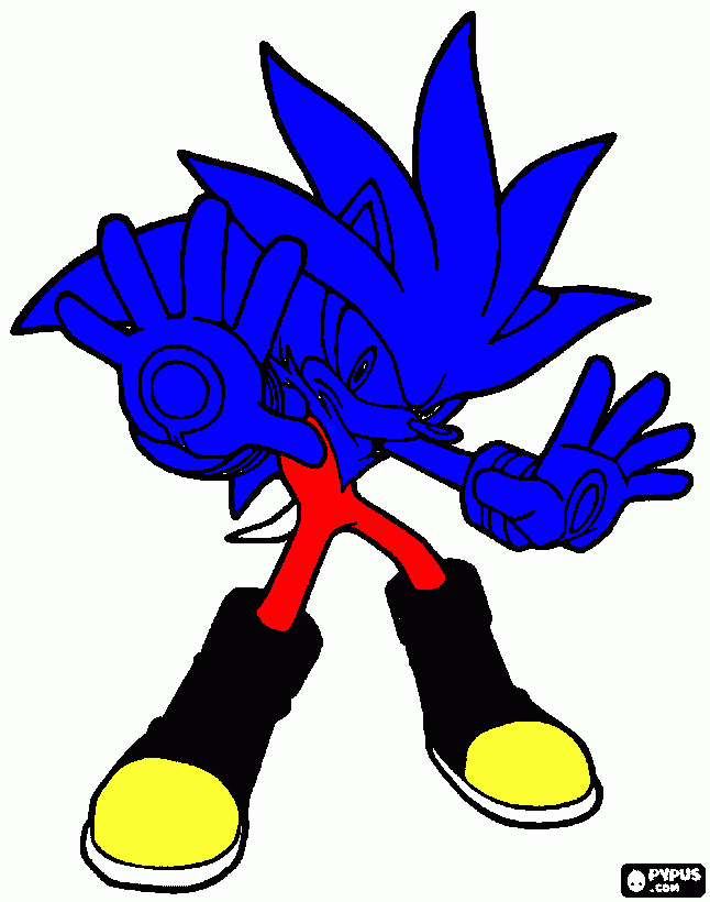 Sonic Hedgehog coloring page