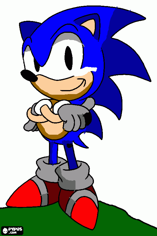 Sonic The Hedgehog 1  coloring page