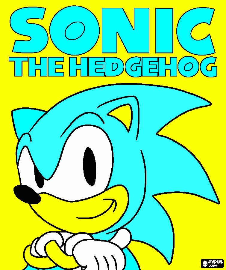 Sonic The Hedge Coloring Page Printable Sonic The Hedge