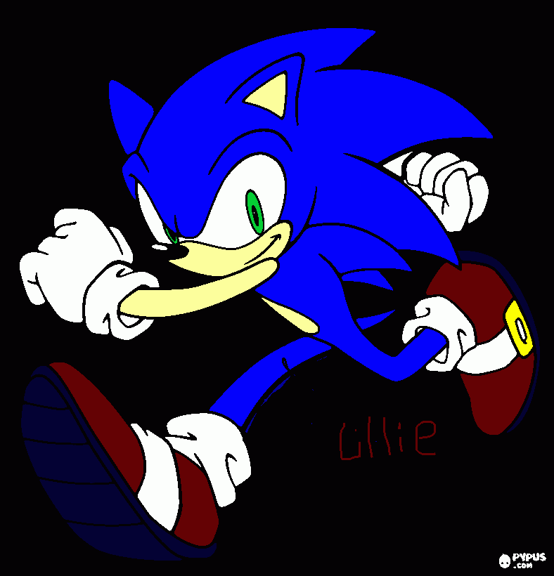 sonic the hedgehog/i want you to have a great summer coloring page