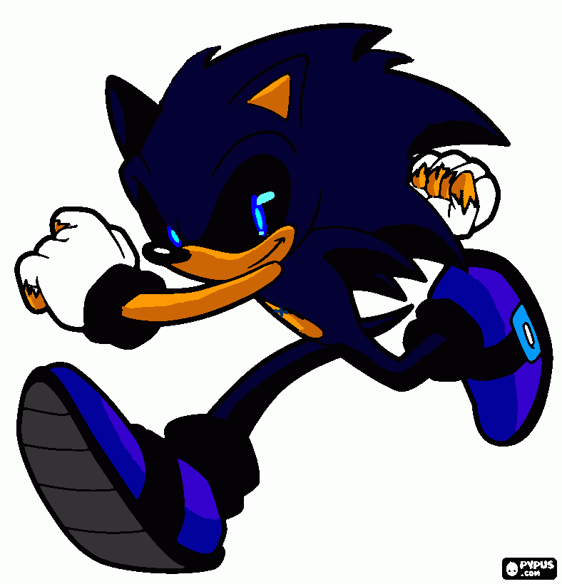 Sonic.broken redesign coloring page