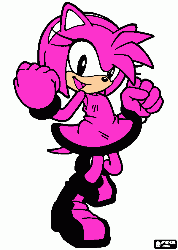 sonics sister coloring page