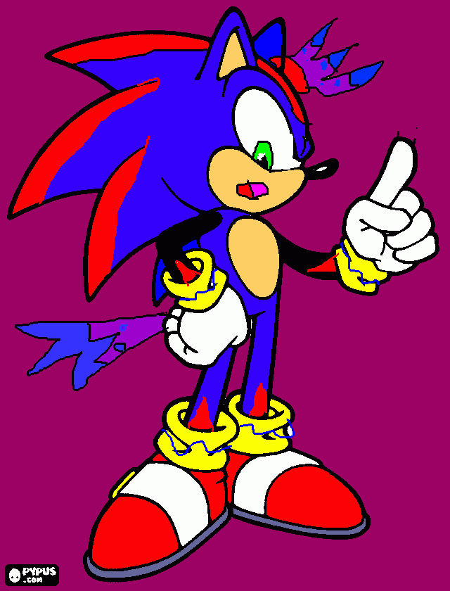 sonic,shadow,silver,blaze egy személyé válása coloring page