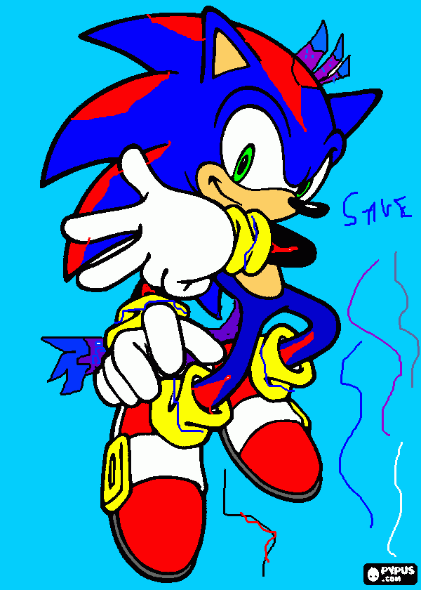 soni,silver,shadow,blaze egy személy lett=save coloring page