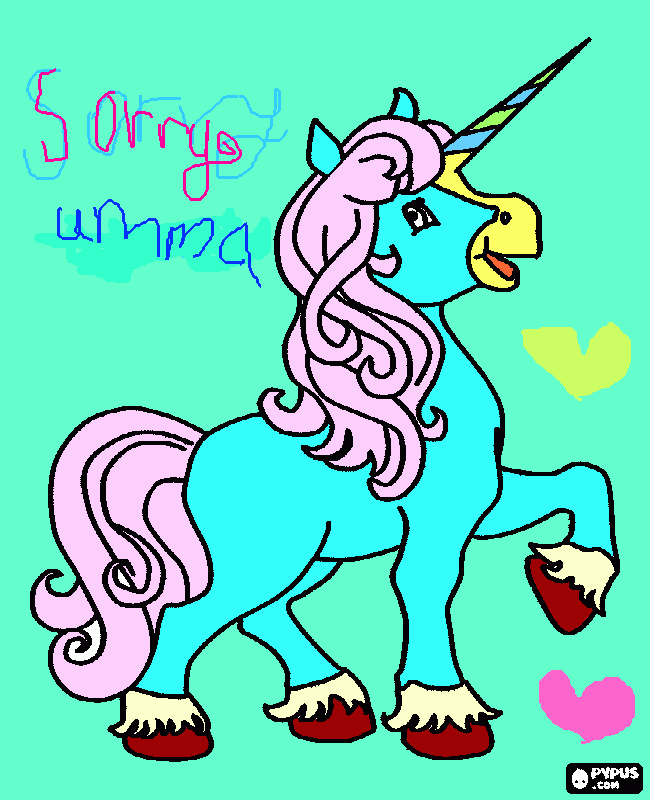 sorry coloring page