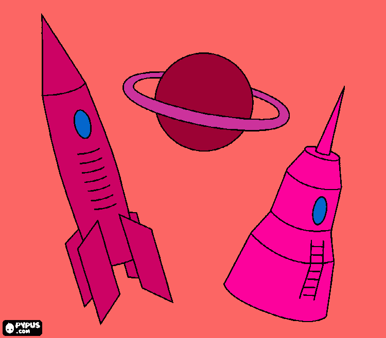 SPACE  coloring page