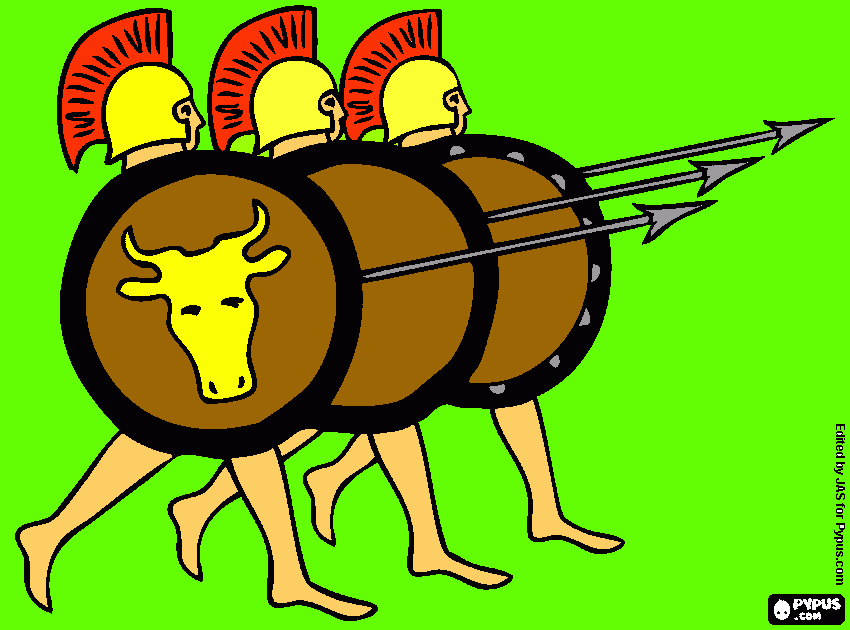 SPARTANS coloring page