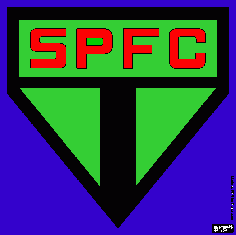 SPFC Fottball coloring page
