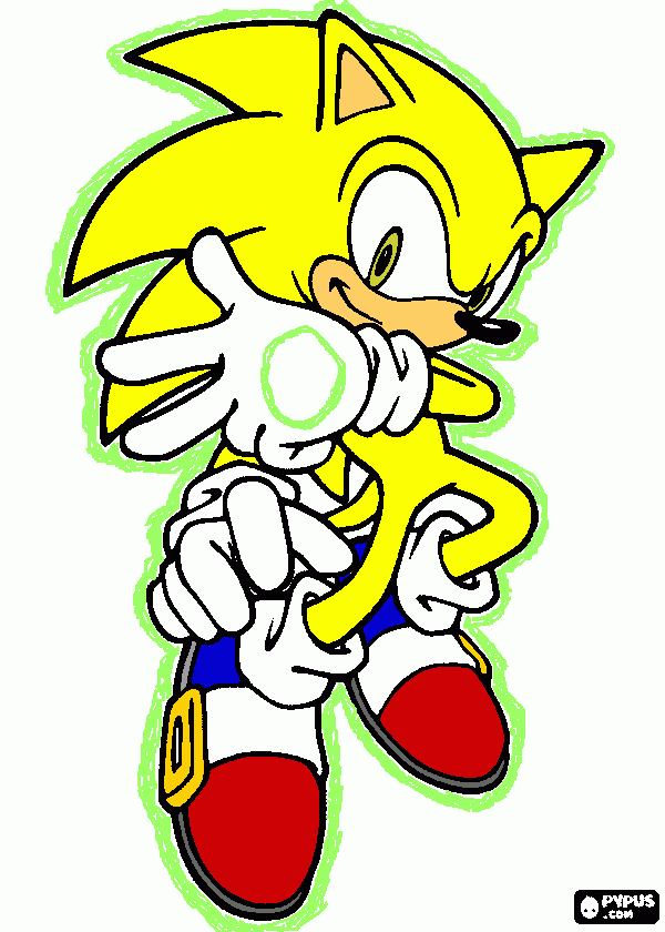 Sphene the Hedgehog (Sonic the Hedgehog recolor) coloring page