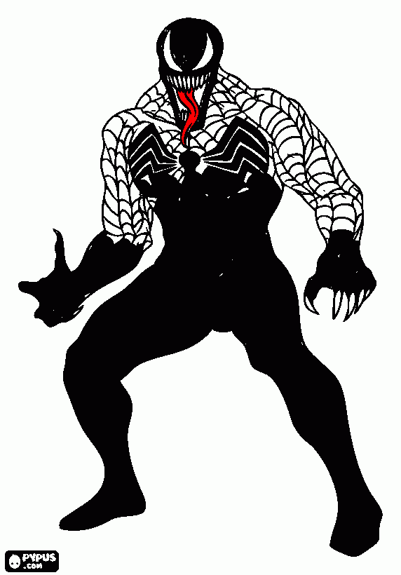 Spidah-man coloring page