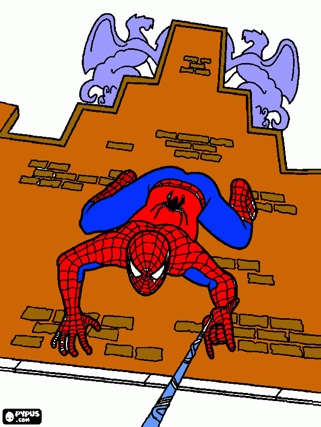spiderman 2 coloring page