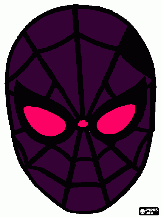 spiderman mask page, printable spiderman