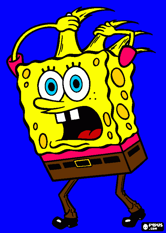 Spong Bob coloring page