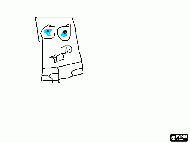 Spongebob underpants coloring page