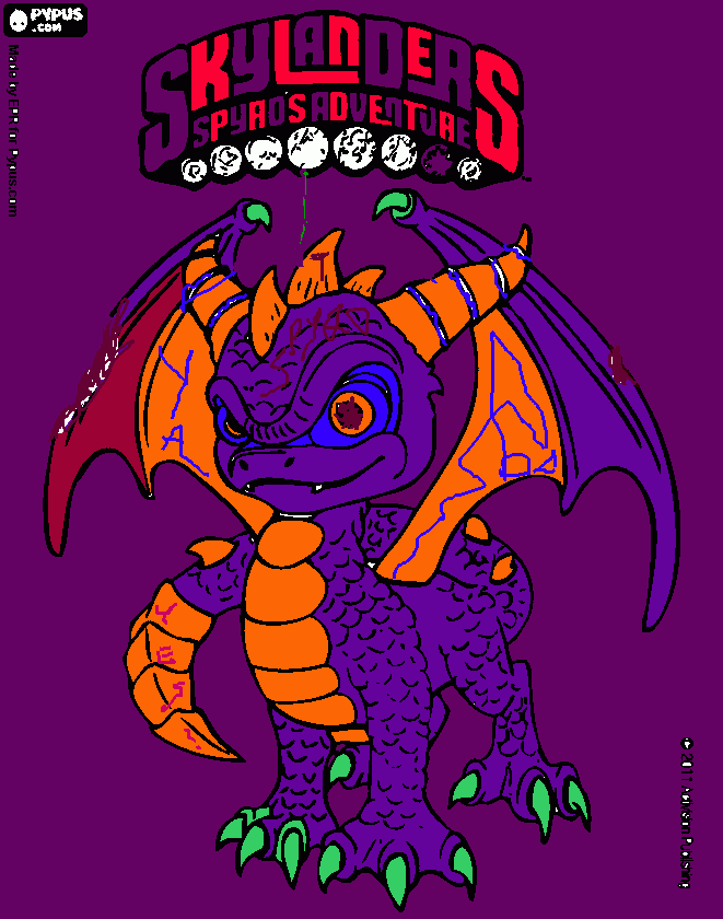 Spyro 2 coloring page