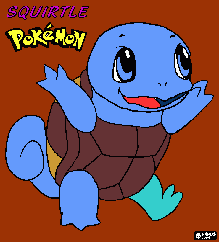 squirtle coloring page