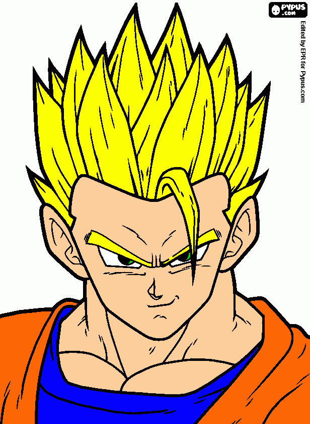 SSJ Gohan coloring page