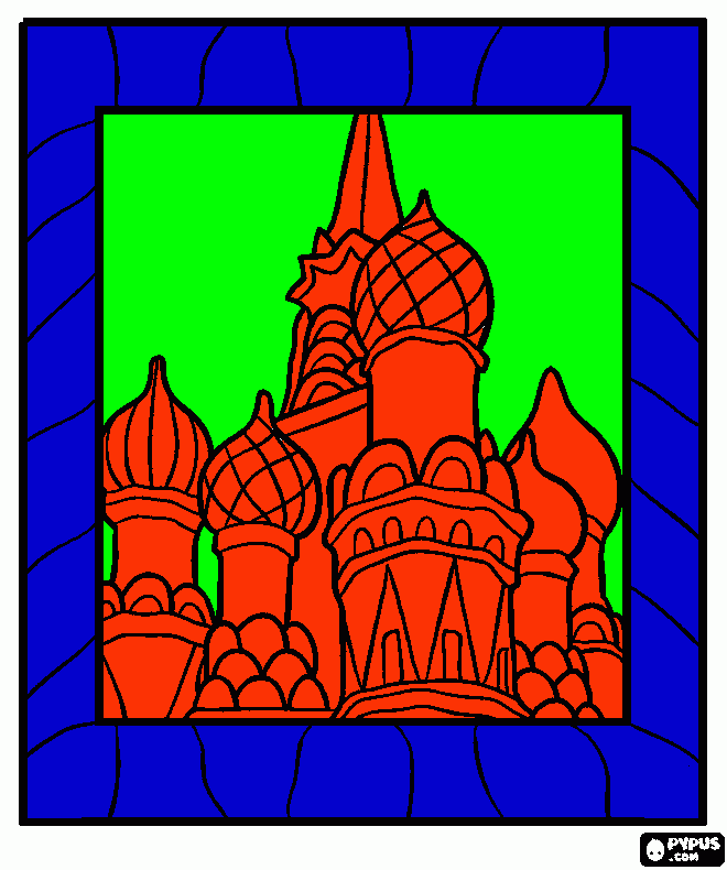 St. Basil's Cathedral coloring page