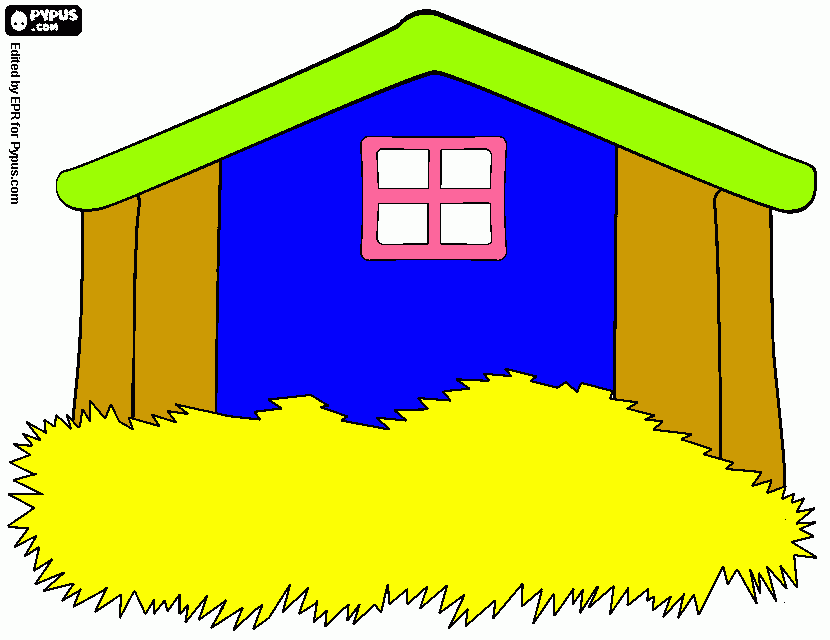 stall coloring page