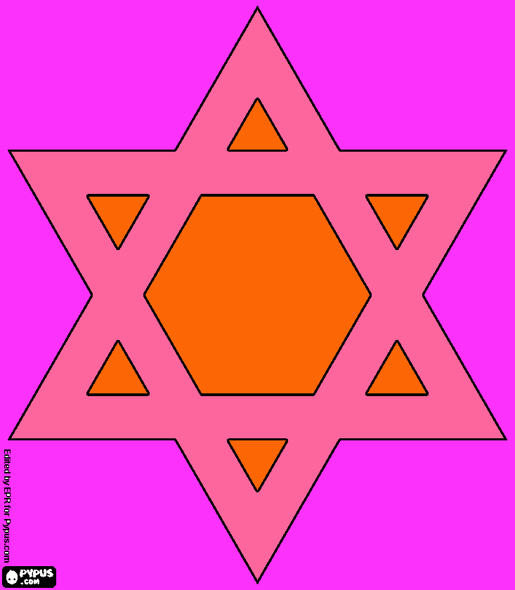 star of pecre coloring page