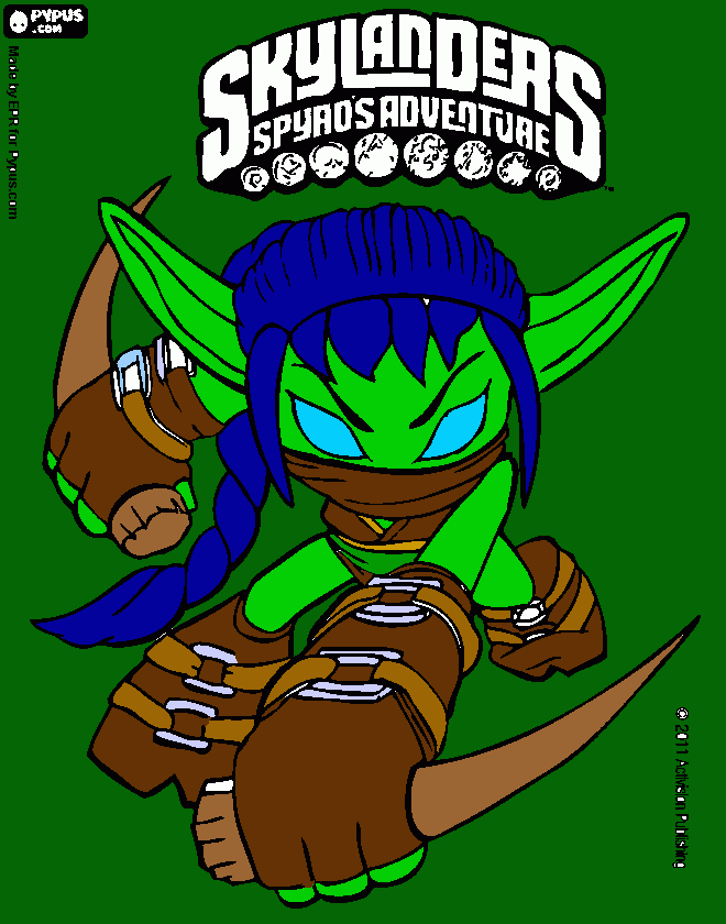 stealth elf coloring page