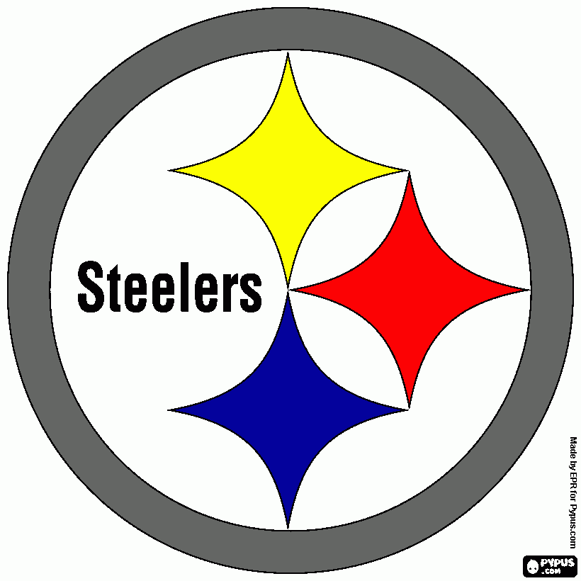 steelers foot coloring page