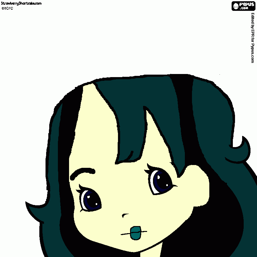 Strawberry Transform Into Gwen Total Drama  coloring page