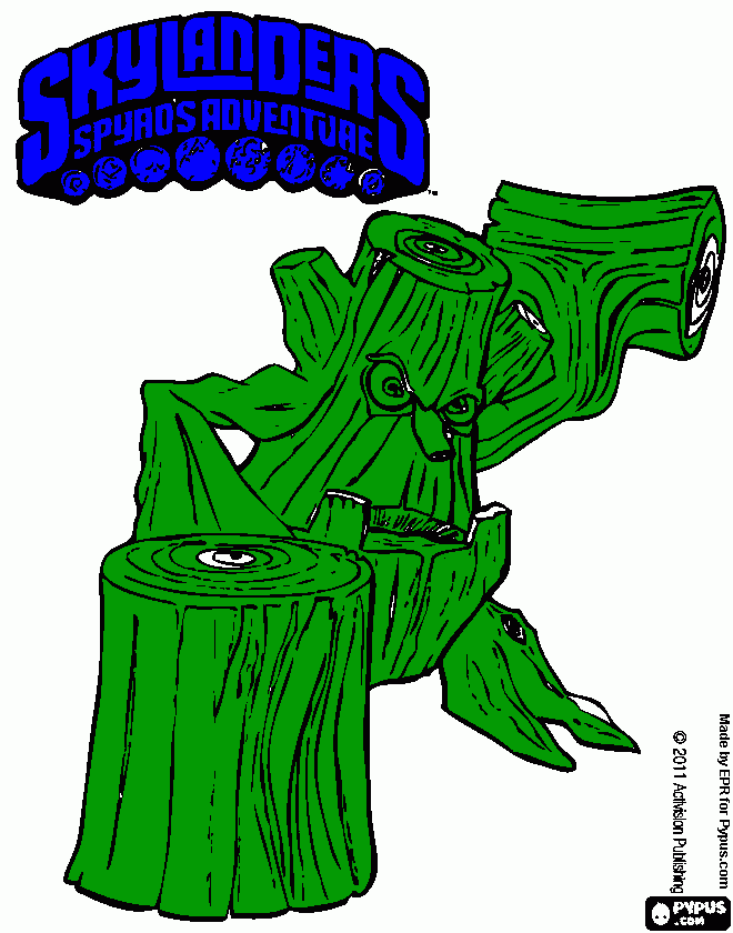 stump smash coloring page