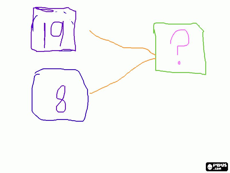 subtraction with number bonds coloring page