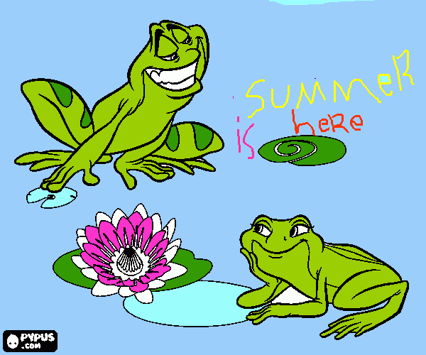 SUMMER IS HERE  coloring page