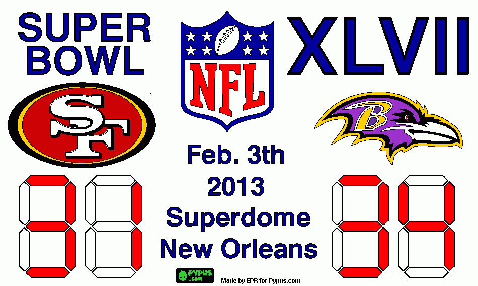 super bowl coloring page