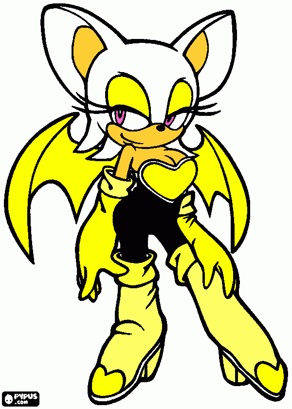 super rouge coloring page