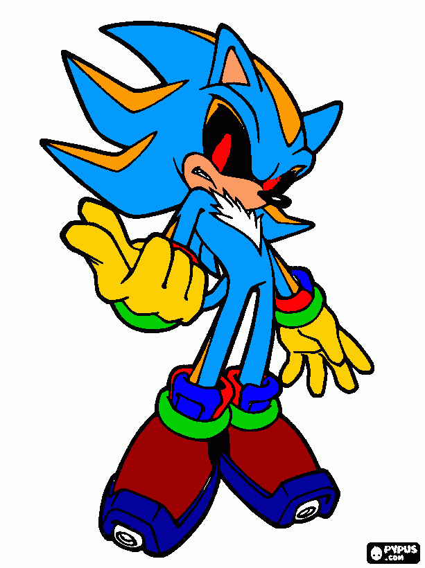 Super Wisjail the powerful hedgehog!! coloring page
