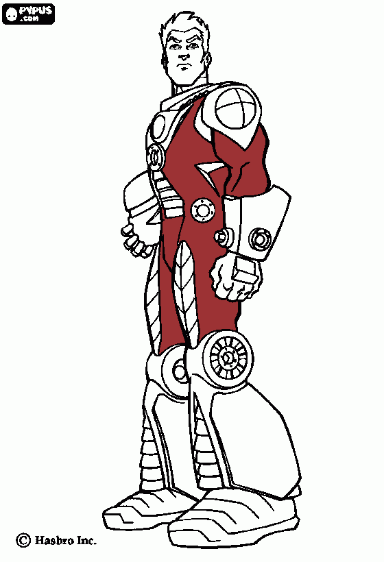superhero coloring page