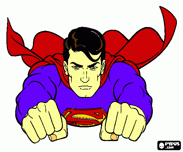 Superman Colouring In coloring page