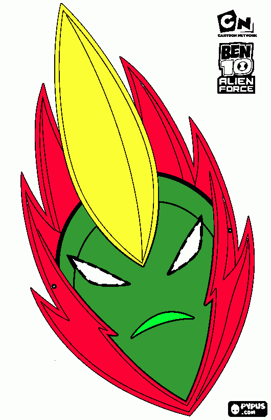 Swamp fire coloring page