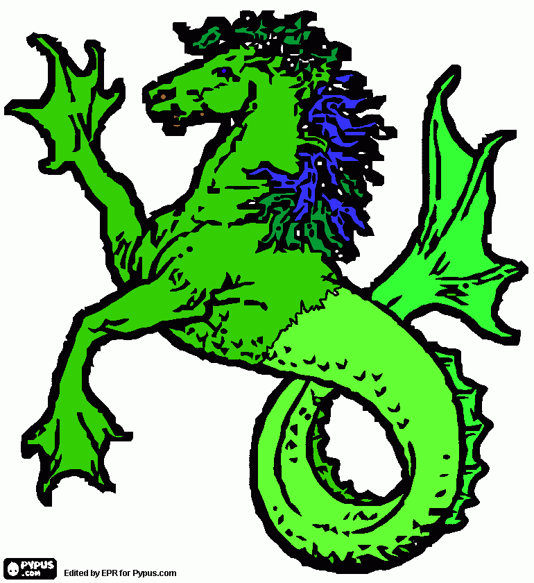 swamp monster coloring page