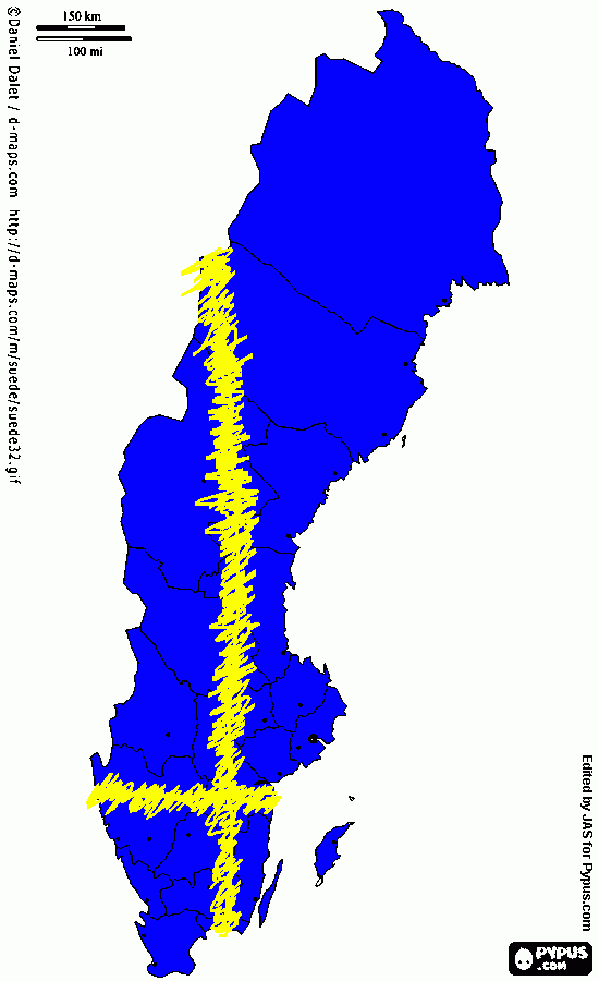 sweden coloring page