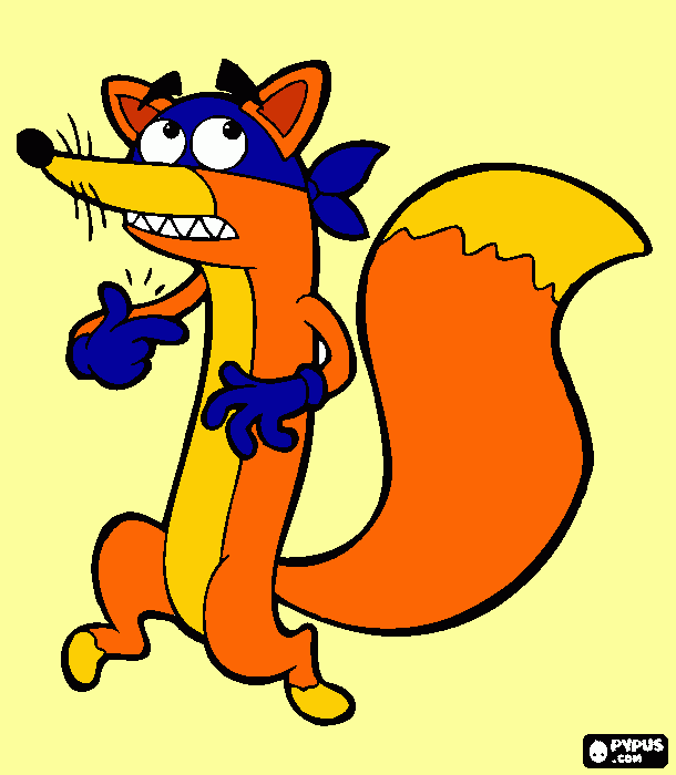 Swiper no swiping. coloring page