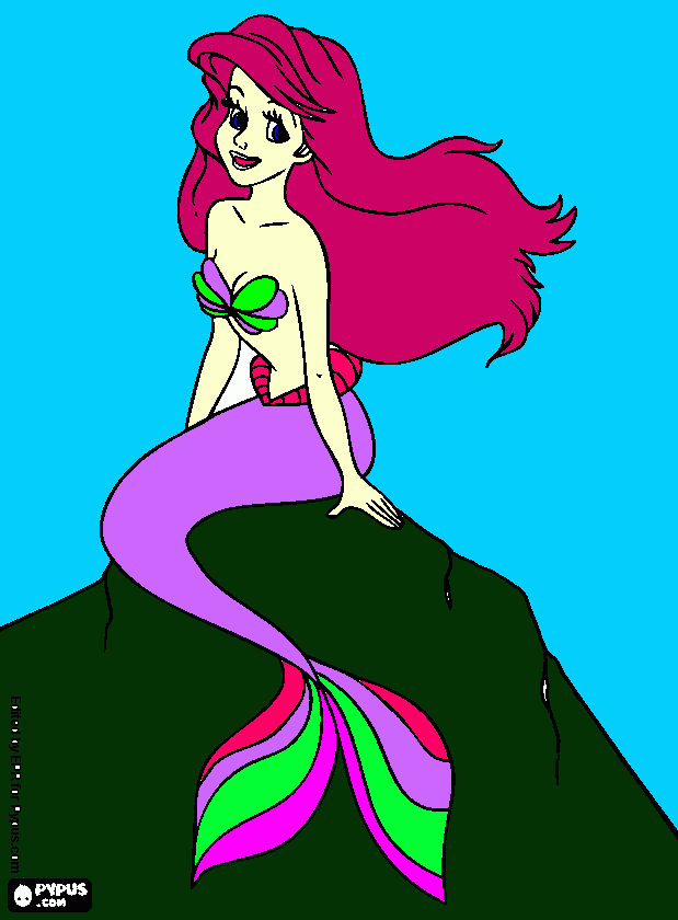 syrenka coloring page