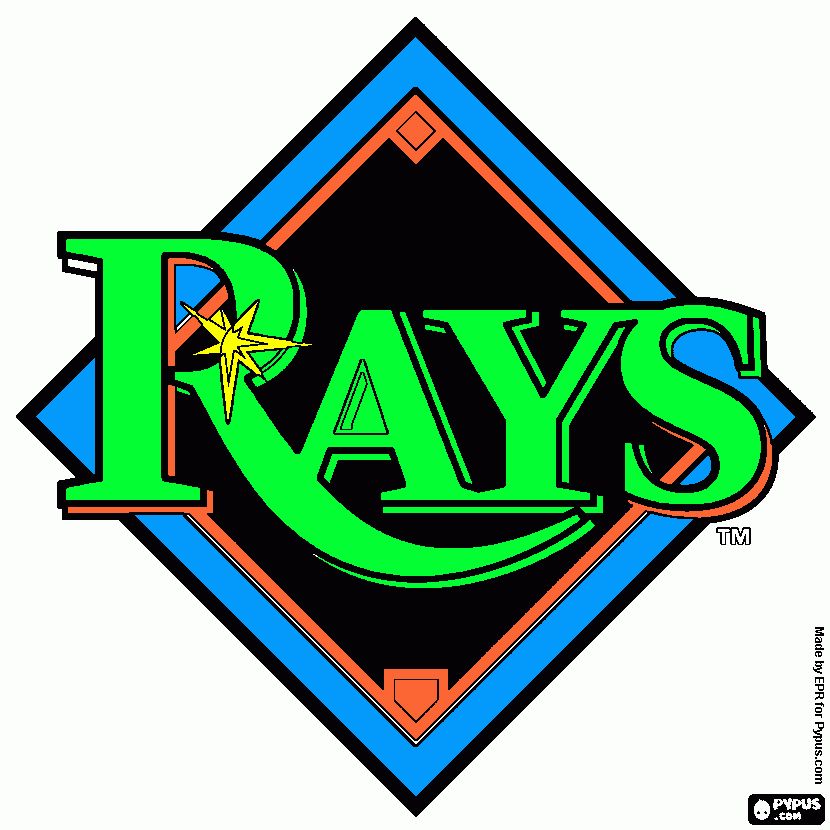 tampa bay rays coloring pages
