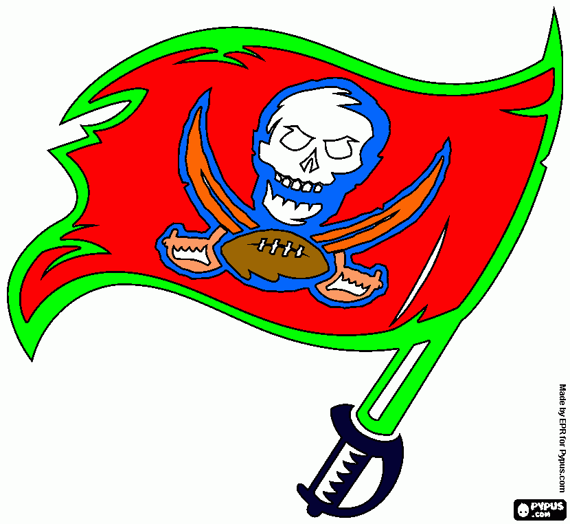 TB Bucs Logo coloring page