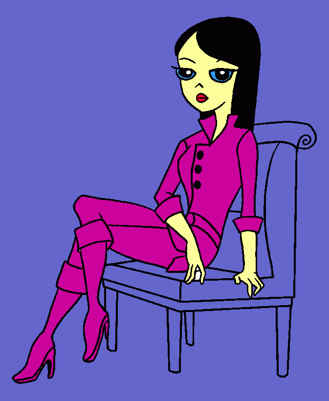 teenage girl coloring page