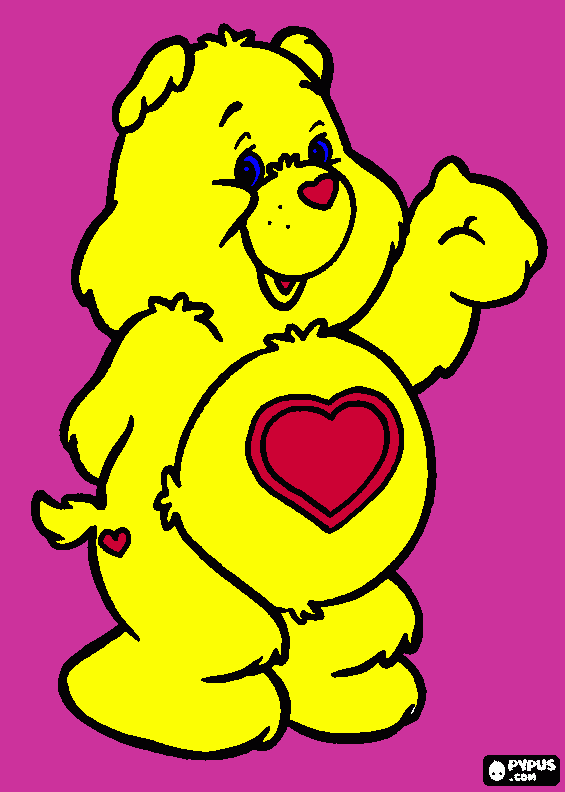 Tenderheart bear coloring page