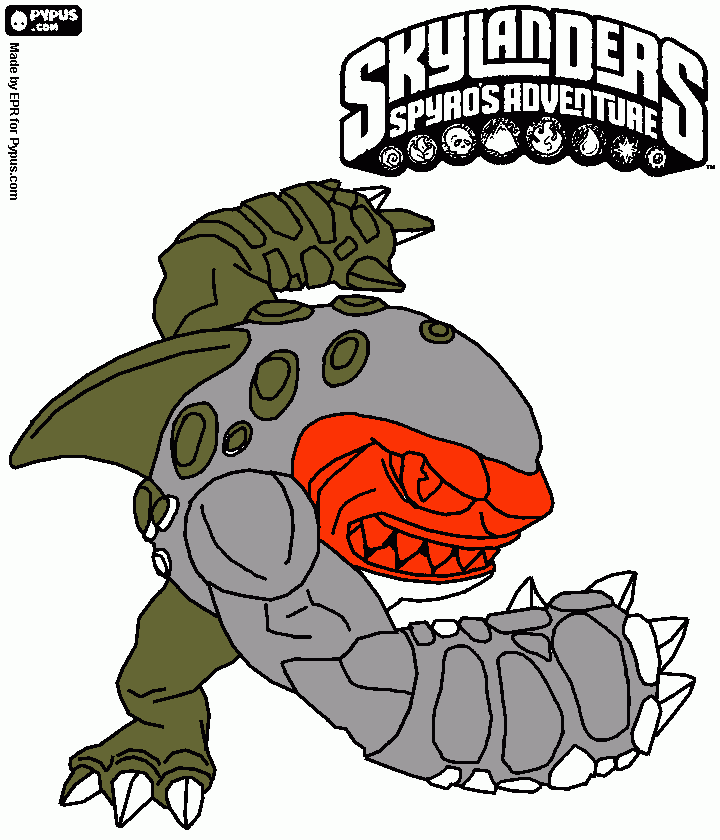 TerraFinRedFace coloring page