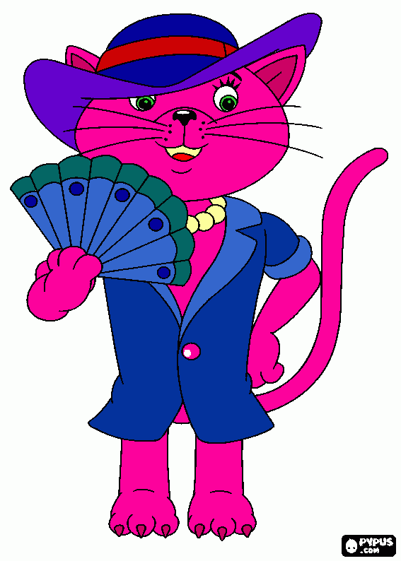 thats my cat  coloring page
