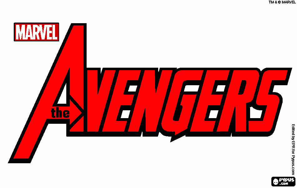 The Avengers coloring page