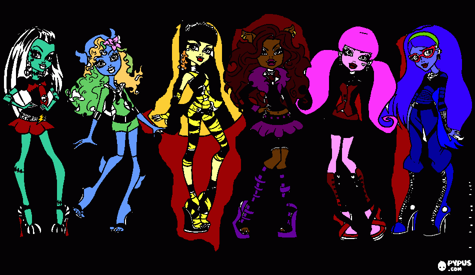 the gang coloring page