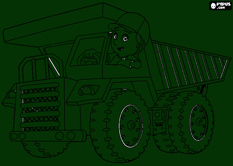 the Green Pickle Handy Manny coloring page