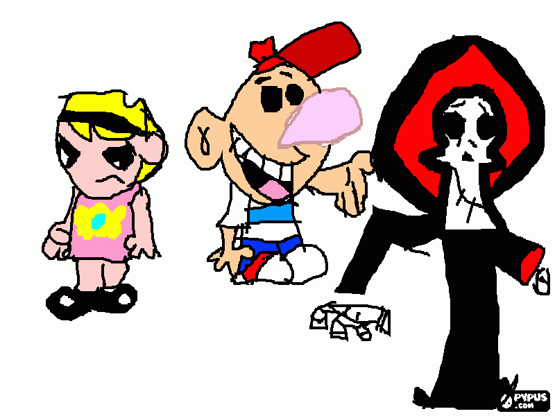 The Grim Adventures of Billy & Mandy coloring page